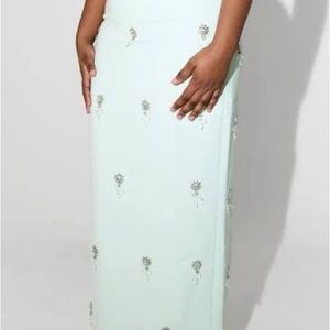 Odd Muse Crystal Maxi Skirt Mint Size XS
